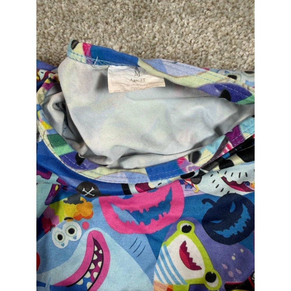 Girl Flutter Sleeve Fin the Shark Halloween Twirl Dress 2T Pinkfong Baby Shark - Picture 3 of 3